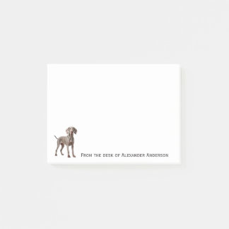 Weimaraner Personalize Notes Post-it Block