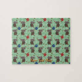 Weimaraner Porträtt Pussel