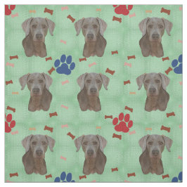 Weimaraner Porträtt Tyg