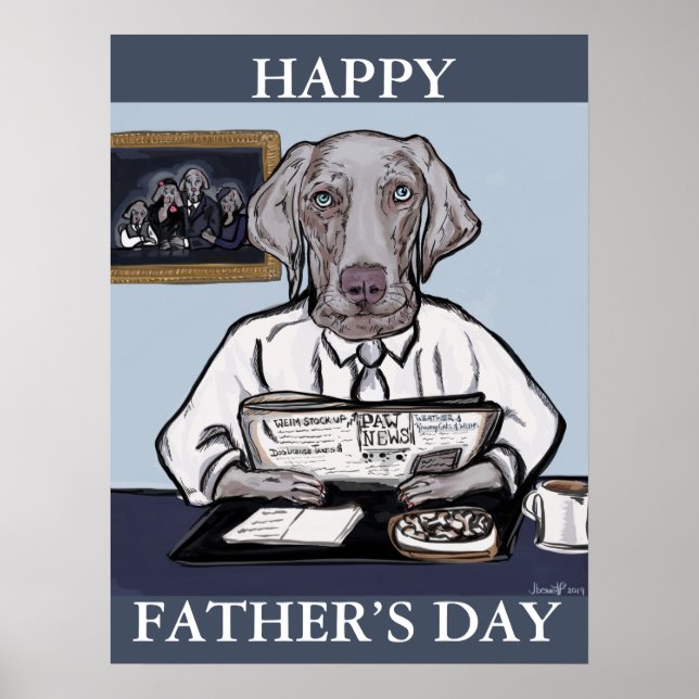 WEIMARANER POSTER (Framsidan)