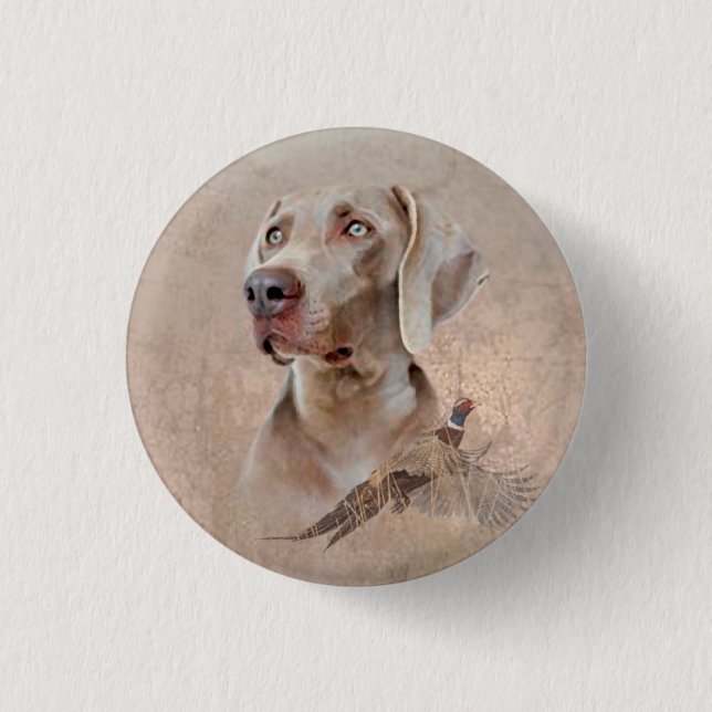 Weimaraner Poster Kanvastryck Tapestry Acrylic Pr Knapp (Framsida)