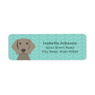 Weimaraner Returetiketters Returadress Etikett