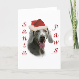Weimaraner Santa tassar Helgkort