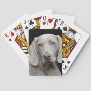 Weimaraner Silver Grått Spelkort