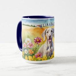Weimaraner Sunrise Combo Mugg