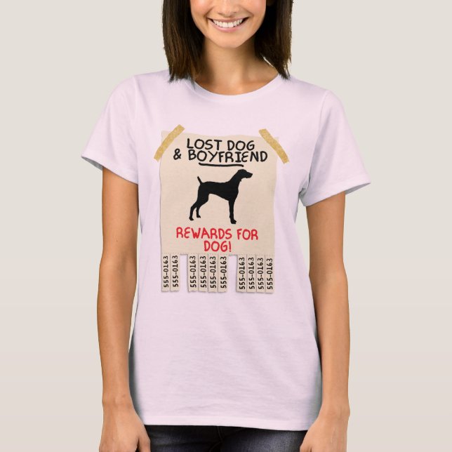 Weimaraner T-shirt (Framsida)