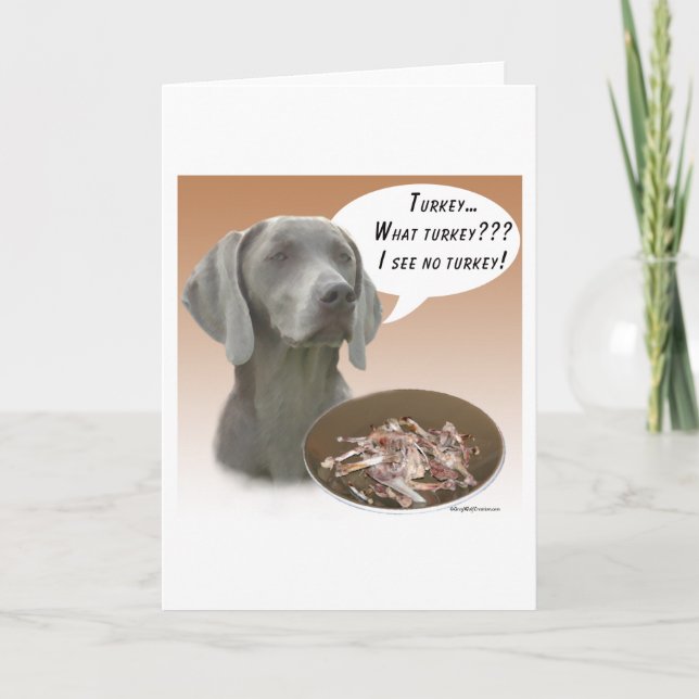 Weimaraner Turkiet Kort (Framsida)