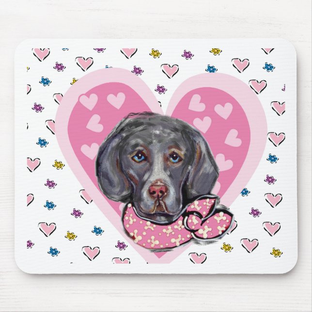 Weimaraner Valentine Musmatta (Framsidan)