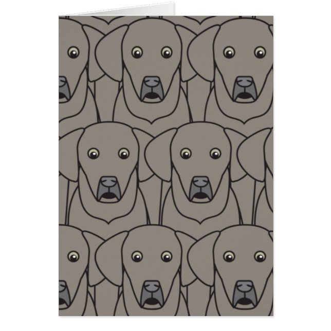 Weimaraners Hälsningskort (Framsidan)