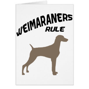 Weimaraners härskar hälsningskort