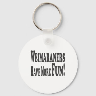Weimaraners Have More Fun! Nyckelring