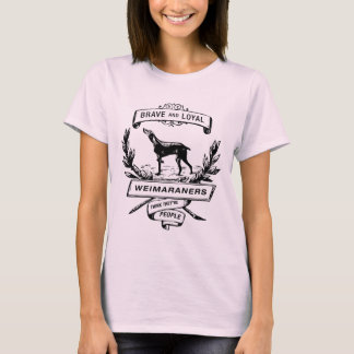 Weimaraners Tänka De är People Tee Shirt