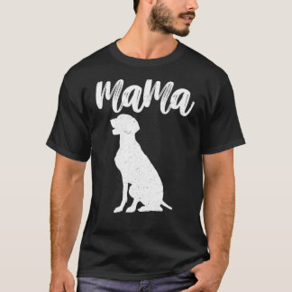 Weimeraner Labrador Mamma för Mor T Shirt