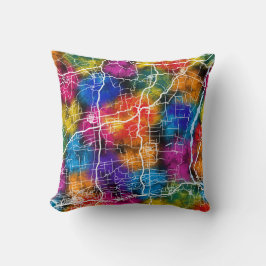 Weinan China City Karta Kudde