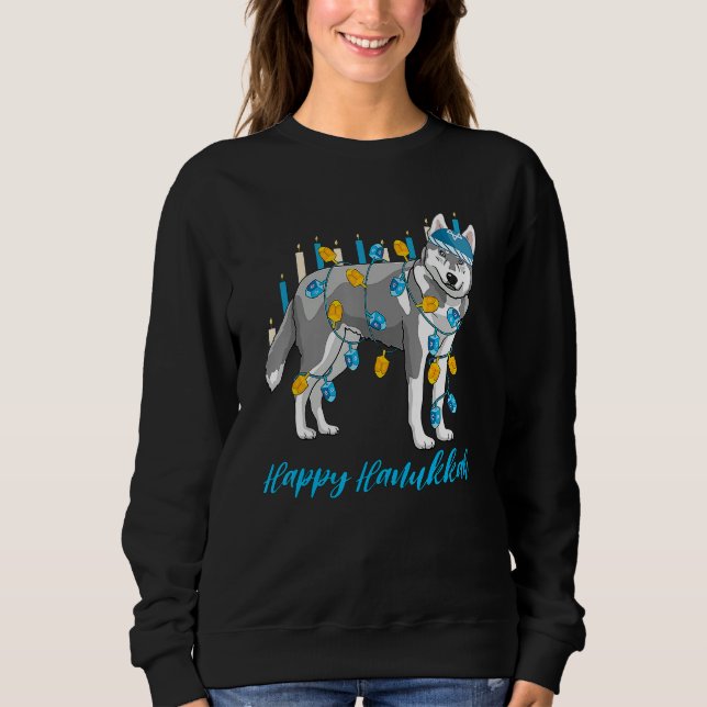 Weiner Dog Menorah Festive Mazel Tov Hanukkah Jewi T Shirt (Framsida)
