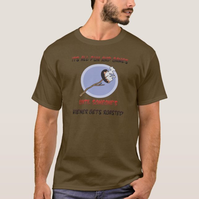 Weiner får grillad tee shirt (Framsida)