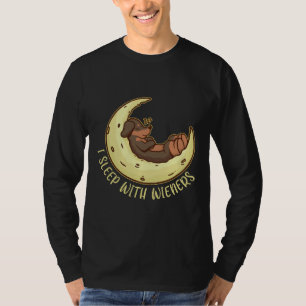 Weiner Hund Dachshund I viloläge med Wiener T Shirt
