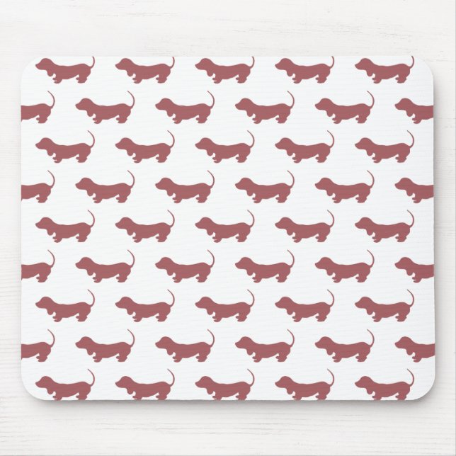 Weiner Hund Dachshund Mönster Musmatta (Framsidan)