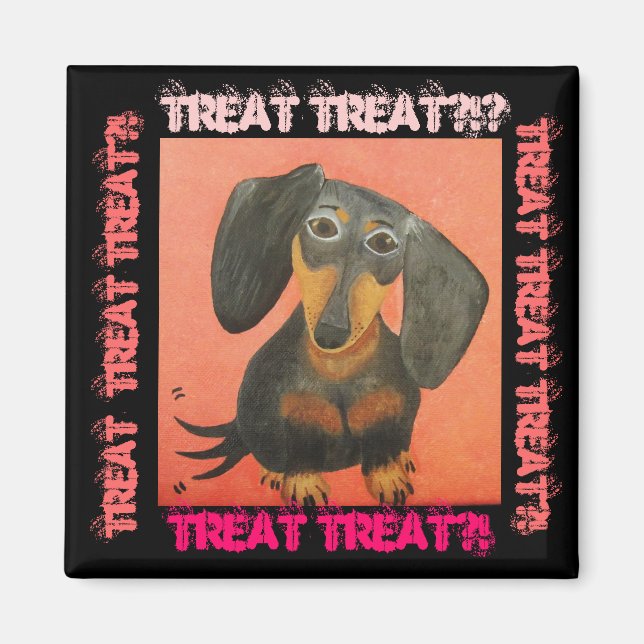 Weiner Hund Treat Magnet (Framsidan)