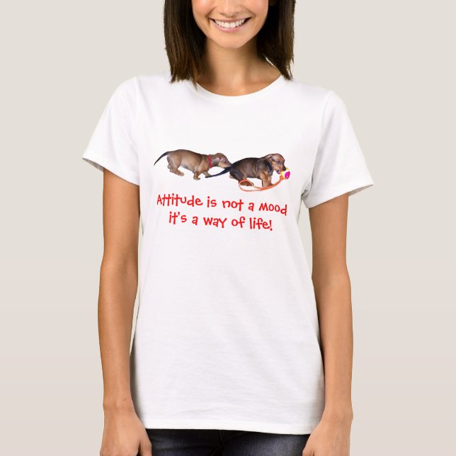 Weiner hundinställning t-shirt (Framsida)