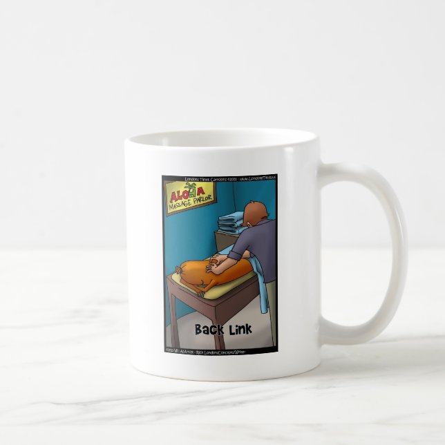 Weiner Massage alias Backlink Funny Gifts & Cards Kaffemugg (Höger)