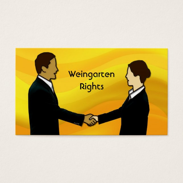 Weingarten Högers Visitkort (Framsidan)