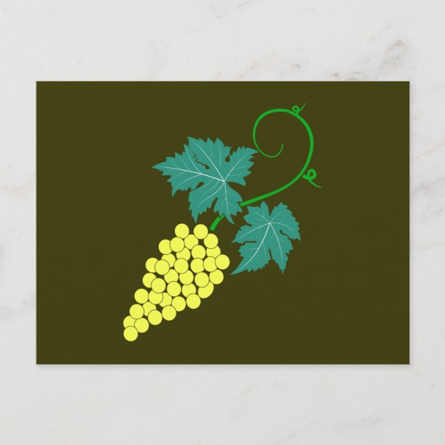 Weintrauben Rebe druvor grapevine Vykort (Framsida)