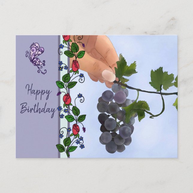 Weintrauben Vykort (Framsida)