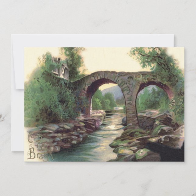 Weir Bridge Killarney Stone Bridge Inbjudningar (Framsida)