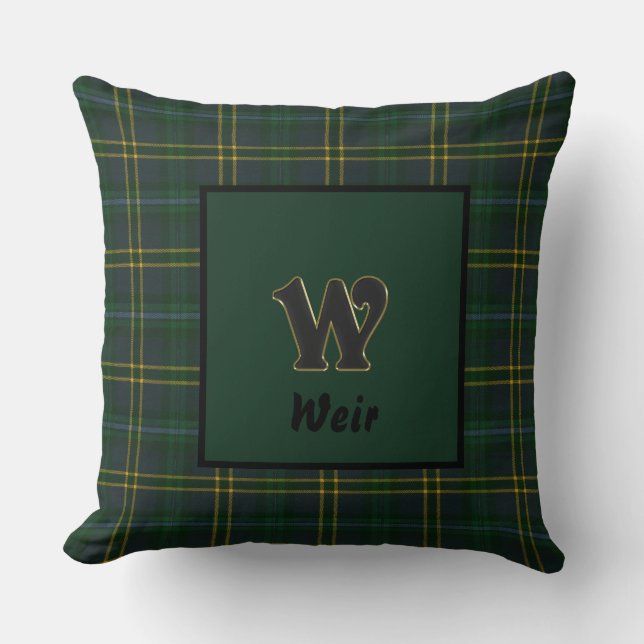 Weir Modern Original Scottish Tartan Kudde (Framsida)