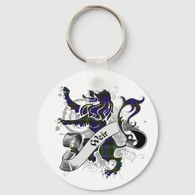 Weir Tartan Lejon Nyckelring (Framsida)