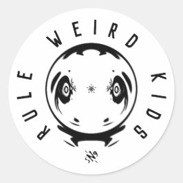 Weird Kids Rule Sticker – Funny Weirdness Motto Runt Klistermärke