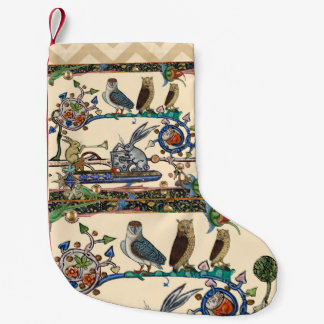 WEIRD MEDIEVAL BESTIARY MAKING MUSIC Owls ,Rabbits Liten Julstrumpa