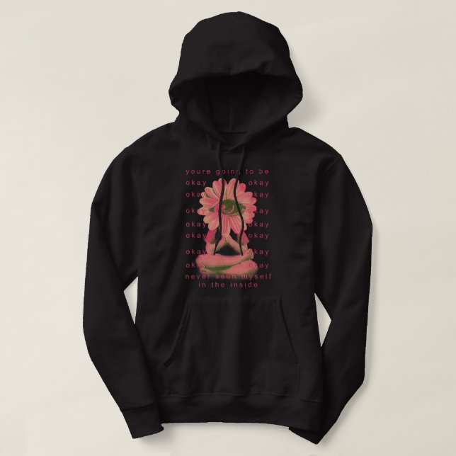 Weirdcore Aesthetic Clothes Alt Indie Dreamcore Ey Hoodie (Design framsida)