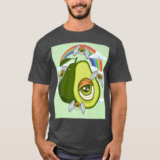 Weirdcore Aesthetic Kawaii Avocado Öga Winged Eyeb T Shirt