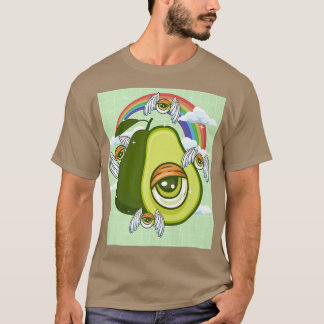 Weirdcore Aesthetic Kawaii Avocado Öga Winged Eyeb T Shirt