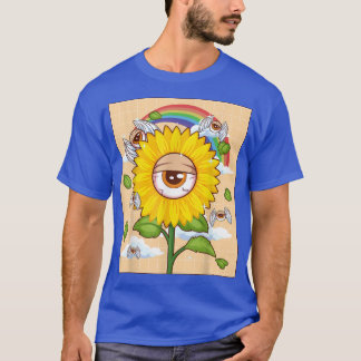Weirdcore Aesthetic Kawaii Sunsun Öga Winged Ey T Shirt