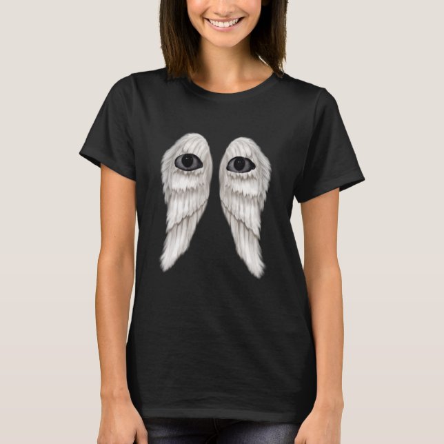 Weirdcore Aesthetic Öga Flay Optic Oddcore Strang T Shirt (Framsida)