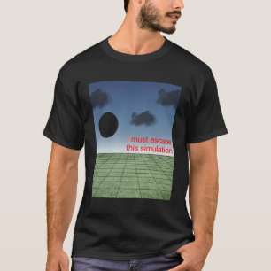 Weirdcore Aesthetic Simulation Gamer Nostalgiacore T Shirt
