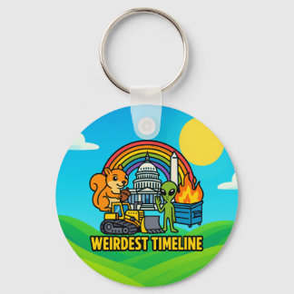 Weirdest Timeline Keychain by Phil Elmore Nyckelring
