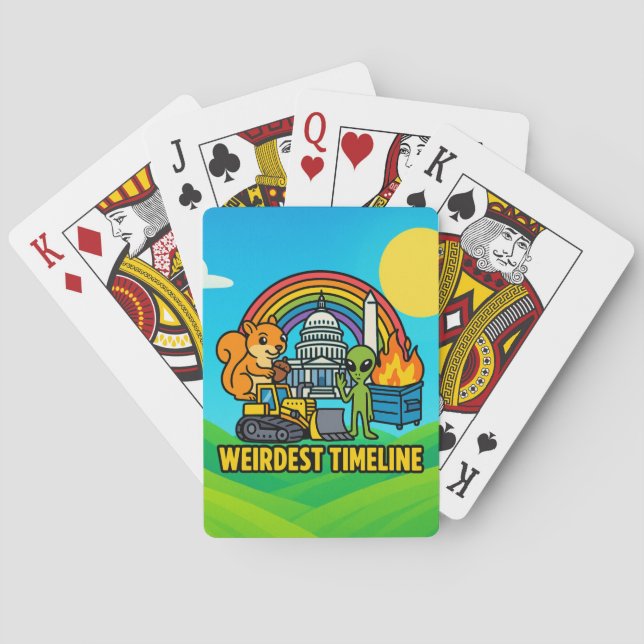 Weirdest Timeline Playing Cards by Phil Elmore Casinokort (Baksidan)