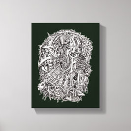 Weirdhead av Brian Benson Canvastryck
