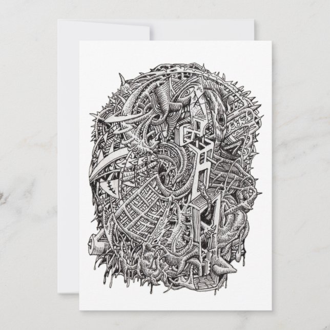 Weirdhead av Brian Benson Flat Card (Framsida)