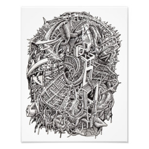 Weirdhead, av Brian Benson, foto tryck