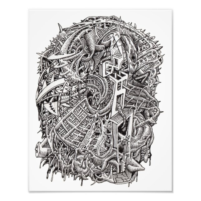 Weirdhead, av Brian Benson, foto tryck (Framsidan)