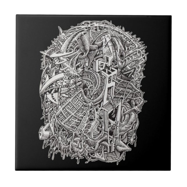 Weirdhead, av Brian Benson Kakelplatta (Framsidan)