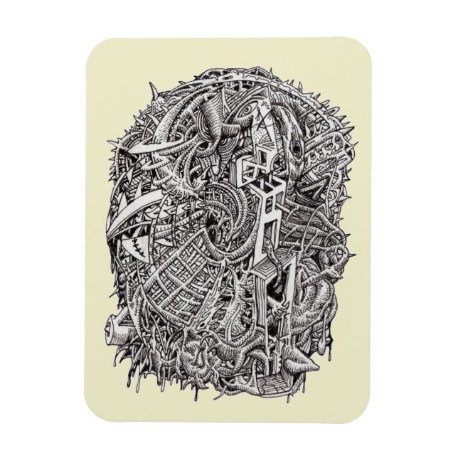 Weirdhead av Brian Benson Magnet (Vertikal)