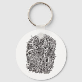 Weirdhead av Brian Benson Nyckelring