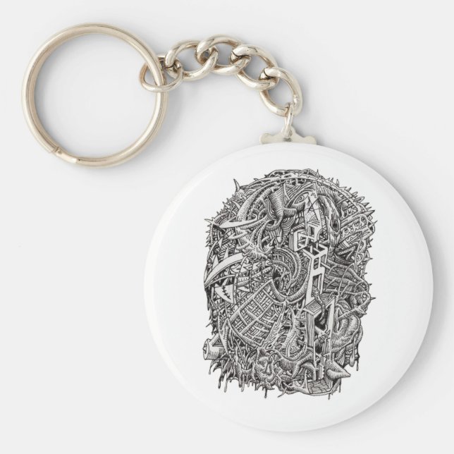 Weirdhead av Brian Benson Nyckelring (Framsidan)