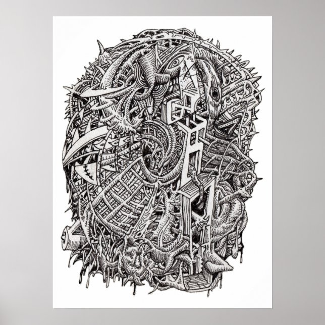 Weirdhead, av Brian Benson, poster (Framsidan)